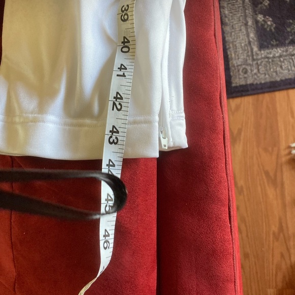 Adidas white purple stripes xl track pants in good condition loose fit. Zippers - Picture 3 of 6